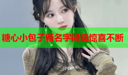 糖心小包子新名字揭晓惊喜不断