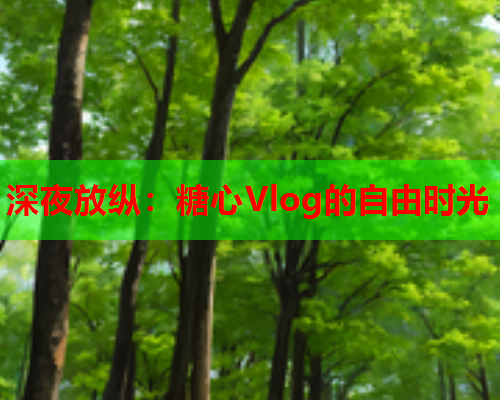 深夜放纵：糖心Vlog的自由时光