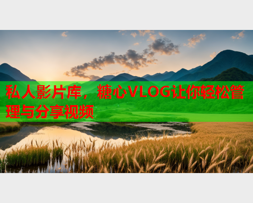 私人影片库，糖心VLOG让你轻松管理与分享视频